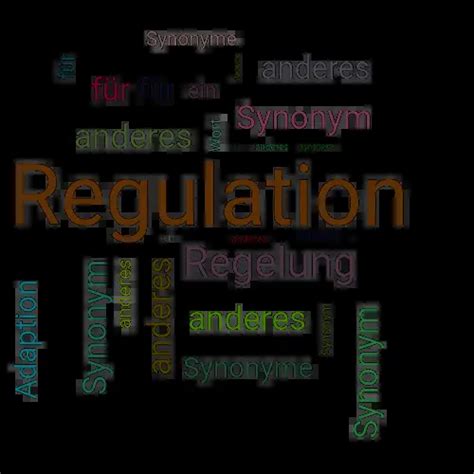 anderes wort für regulation.